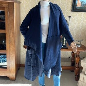Navy cotton coat